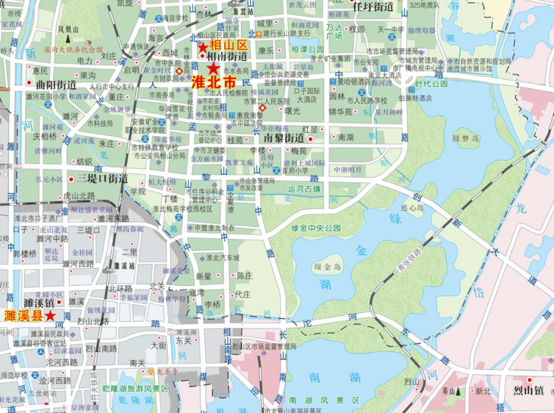 淮北最新地图揭示城市发展与变迁的壮丽画卷