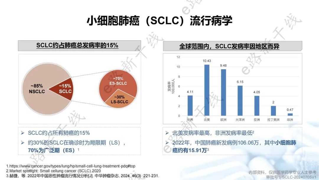 最新小细胞肺癌治疗药物的研究与应用进展